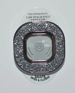 BATH & BODY WORKS BLACK GLITTER GLITZY SCENTPORTABLE HOLDER VENT CLIP CAR DECOR - Picture 1 of 4