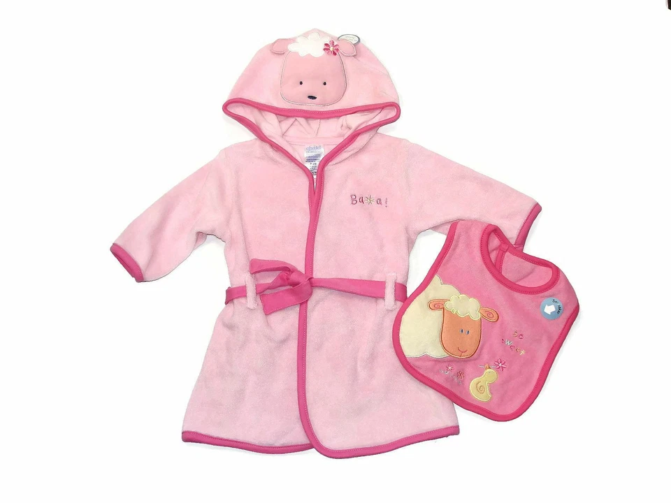 Bata de cordero con capucha Child of Mine Carter's bebé niña 0-9 meses, albornoz Foto 1 de 1