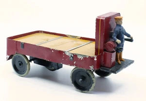Doll & Co. DC Clockwork Toy Baggage Trolley with Driver Gauge 1 2 3 - Picture 1 of 10