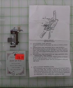 Bias Binder foot for Low Shank - Picture 1 of 2