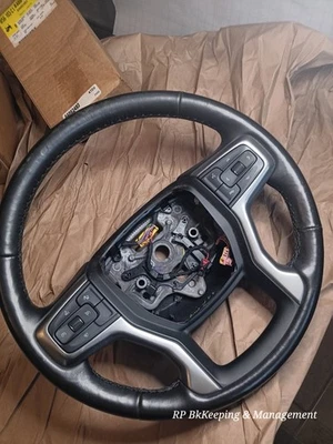 86821395 Steering Wheel Jet Black Precrash 2021-2023 Chevrolet Tahoe Suburban - Image 1 of 3