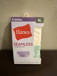 Hanes Girls Tween Underwear Seamless Hipster 4Pack Soft Light Assorted Colors XL - Picture 1 of 3