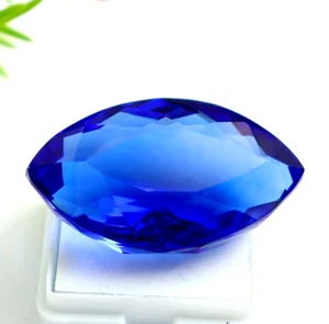 Blue Topaz Certified 79 Ct Loose Gemstone Best Gemstone Natural Marquise Shape - Picture 1 of 8
