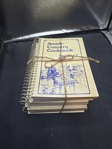 Vintage Amish-Country Cookbook 3 Lot Vol 1-3 Spiral Bound Recipes Nice Condition - Imagen 1 de 7