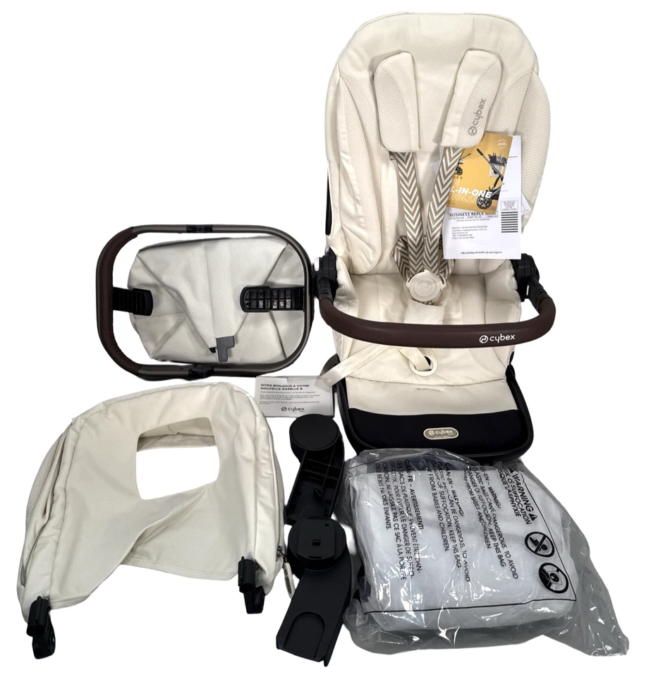 Assento Cybex Gazelle S com dossel, cesta de compras, adaptadores e capa de chuva - Imagem 1 de 4