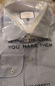 Charles Tyrwhitt Dress Shirt Mens XXXL GREY/White  Classic Fit Non Iron - Picture 1 of 1