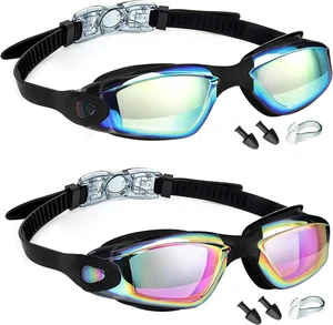 Gafas natacion 2 piezas sin empanarse fugas para adultos jovenes hombres mujeres - Bild 1 von 12