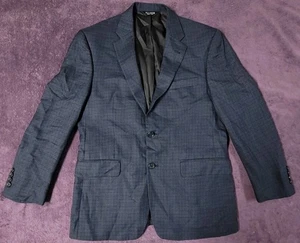 Jos. A. Bank 40S Signature Silk & Wool Blue Plaid Blazer Sport Coat - Picture 1 of 7