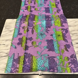 Vintage Vera Neumann Floral Geschirrtuch blau bunt Blumen Frühling 28" x 15" - Bild 1 von 4