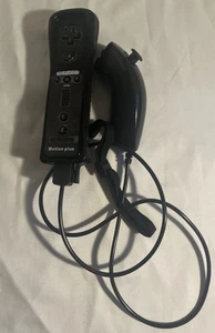 Mando Wii Terceros Negro Con Nunchuck Y Motion Plus Probado Funciona - Imagen 1 de 1