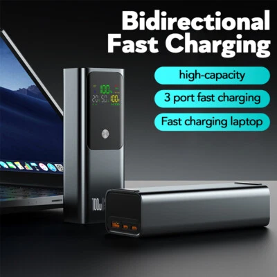 KOVOL 50000mAh Powerbank PD 100W USB-C batteria esterna caricabatterie batteria aggiuntiva QC 3.0