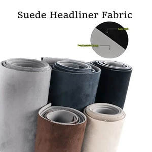 Suede Headliner Fabrics Upholstery Foam Backed Car Roof Liner Saggy/Tear Replace - Picture 1 of 15
