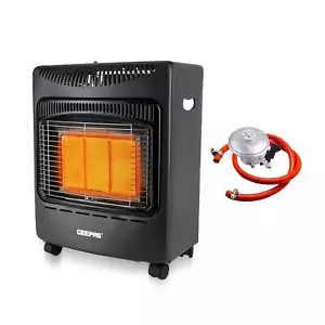 Gasheizung tragbare Innenheizung 4,2KW Butangas Raumheizung Regler & Schlauch - Bild 1 von 10