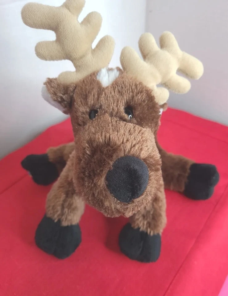 Ganz Reindeer Moose Elk Stuffed Plush Animal 9" Tall Brown Webkinz No Code - Image 1 of 4