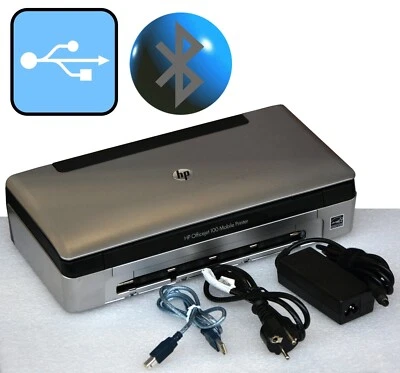 Small Mobile Printer HP Officejet 100 USB Bluetooth For Windows XP 7 8 10 MM - Image 1 of 4