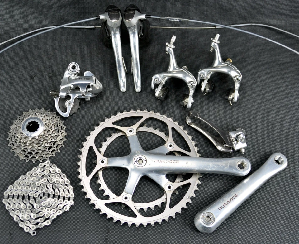 Shimano Dura-Ace 7700 2 x 9v gruppo 7800 7900 GROUPSET STI - Many options  - Immagine 1 di 4