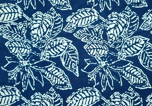 Tela india con estampado de bloques por yarda para coser costura costura tela azul índigo - Imagen 1 de 8