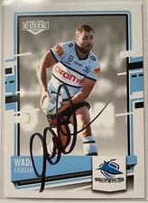WADE GRAHAM CRONULLA SHARKS 2021  ELITE NRL SIGNED CARD
