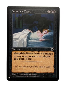 VAMPIRIC FEAST THE LIST MTG BLACK SORCERY UNCOMMON - NM - Picture 1 of 5