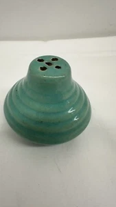 Bauer California Pottery Ringwear Salt Pepper Shaker Green no cork - Picture 1 of 8