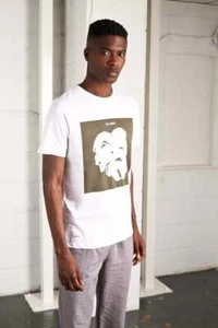 Native Youth T-Shirt Size S & XL White Printed Forest Floral Placement Tee KC90 - Picture 1 of 5
