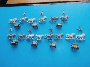 Part Painted 15mm French Limbers & Horse Teams - Picture 1 of 3