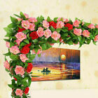 Artificial Rose Flowers Ivy Vine Hanging Floral Bunch Bouquet Leaf Wedding Decor