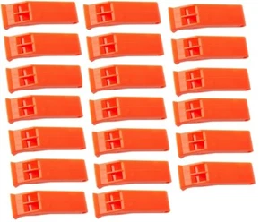 (20) Plástico Silbatos Flotantes Barco Naranja Supervivencia de Emergencia Clip-on - Imagen 1 de 5