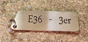 D-Schlüsselanhänger für BMW E36 - 3er   - Edelstahl gebürstet - Picture 1 of 1