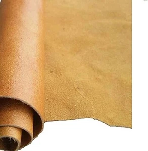 Real Leather Camel Color Cowhide soft Ideal for craft works 1.8-2mm Thick - Picture 1 of 4