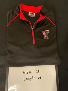 Maglione uomo con zip Stadium Athletics Texas Tech University taglia M  - Foto 1 di 9