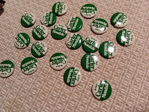 20 RE-ELECT CARTER MONDALE PRESIDENTIAL POLITICAL CAMPAIGN PIN PINBACK BUTTON - Picture 1 of 4