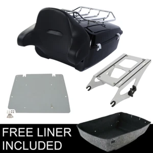 King Luggage Trunk Latch Pad Mount Plate Fit For Harley Road Glide 14-23 - Picture 1 of 12