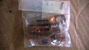 25 Each 4 Gauge 3/8" Ring Terminal Copper Military Surplus - Bild 1 von 1