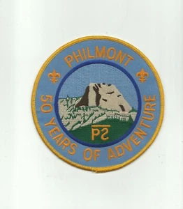 BI SCOUT BSA PHILMONT RANCH 50 YEARS OF ADVENTURE JACKET PATCH BACK TOOTH TIME ! - Picture 1 of 2