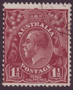 1-1/2d BROWN KGV CofA WATERMARK - EX CTO (NO GUM) REFER BW94w (A21500) - Imagen 1 de 1