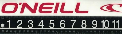 O'Neill Water Sports Decal 12 in. Red Oneill Surfing Transfer Sticker