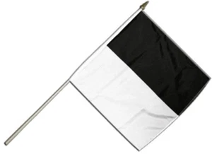 Stockflagge Schweiz Kanton Freiburg - 30 x 30 cm - Bild 1 von 1