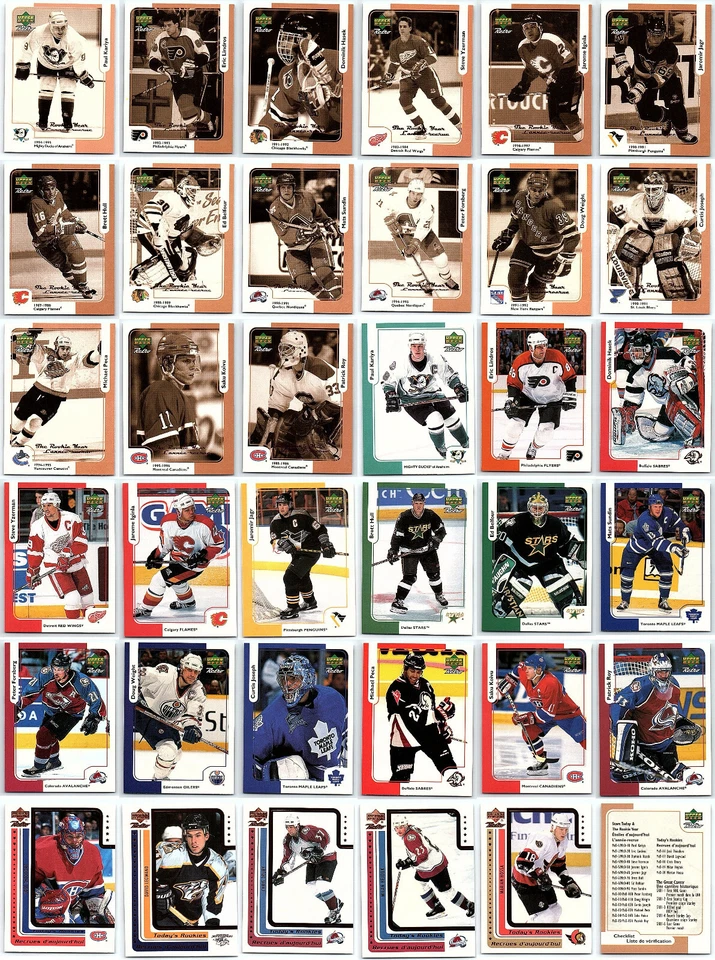 1999-00 UD MCDONALDS RETRO COMPLETO 36 TARJETAS DE HOCKEY LOTE Jagr Roy Hasek  Foto 1 de 1