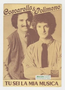 Spartito COSCARELLA & POLIMENO Tu sei la mia musica Festival Sanremo 1980 sheet - Imagen 1 de 1