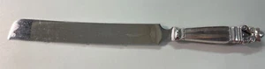 Cuchillo de pan dentado Georg Jensen de bellota esterlina - 12" - Imagen 1 de 7