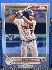 2022 Topps Pro Debut DARELL HERNAIZ Chrome Refractor 13/99 Orioles Prospect - Picture 1 of 2