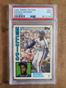 1984 TOPPS TRADED TIFFANY #42T DWIGHT GOODEN RC 