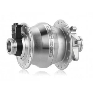 SP PD-8X Dynamo Hub — AUS STOCK — Front 6 Bolt Disc 15mm Thru 32h Silver - Picture 1 of 2