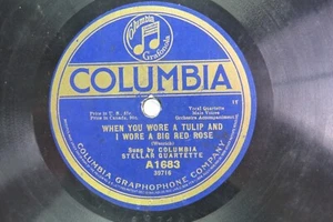 Stellar Quartet - COLUMBIA A1683 - When You Wore A Tulip And I Wore A Big Red - Picture 1 of 2
