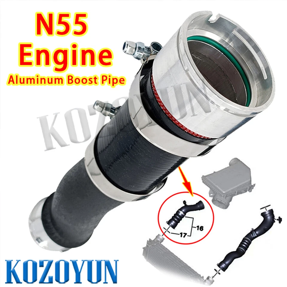 Intercooler Turbo Boost pipe For BMW N55 335i 335ix  F30 F31 F34 435i 435ix F32 Foto 1 de 4