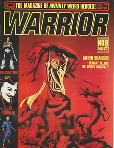 Warrior #8 UK Magazine 1982 Quality Comics Marvelman Alan Moore V For Vendetta - Picture 1 of 2
