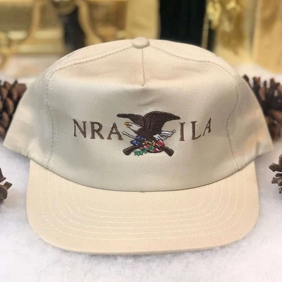 De colección Años 90 NRA Asociación Nacional del Rifle ILA Armas de Fuego Sarga Correa Sombrero Nuevo sin Etiquetas Foto 1 de 4