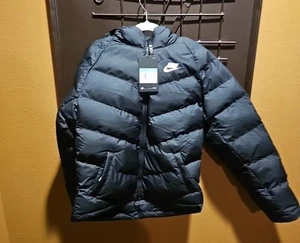 Nike Sportswear Black Puffer Jacket Synthetic-Fill Youth Unisex Size MED - Picture 1 of 11