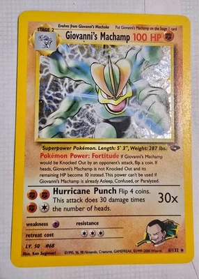 Giovanni's Machamp 6/132 Gym Challenge Holo - Image 1 of 4